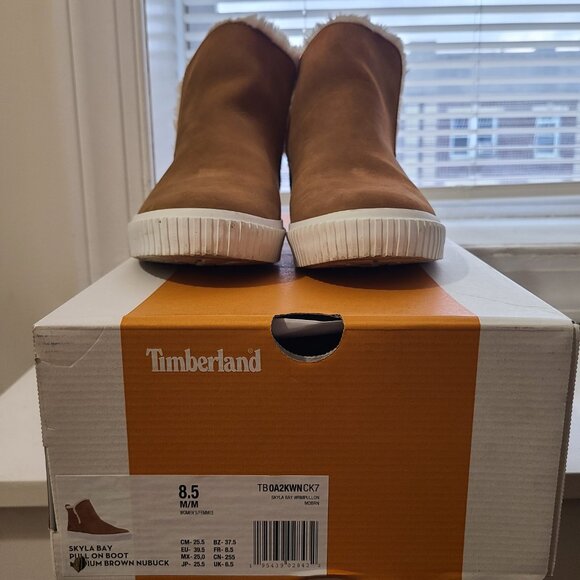 Skyla Bay Pull On Boot Medium Brown Nubuck 8.5 - Picture 6 of 7